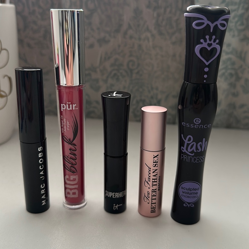 Mascara Bundle ~ Marc Jacobs, Pur, It Cosmetics, Too Faced, Lash Princess. New!